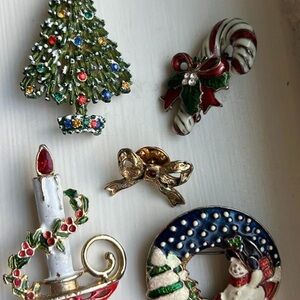 Festive Holiday Brooch Set - FOR LUCY